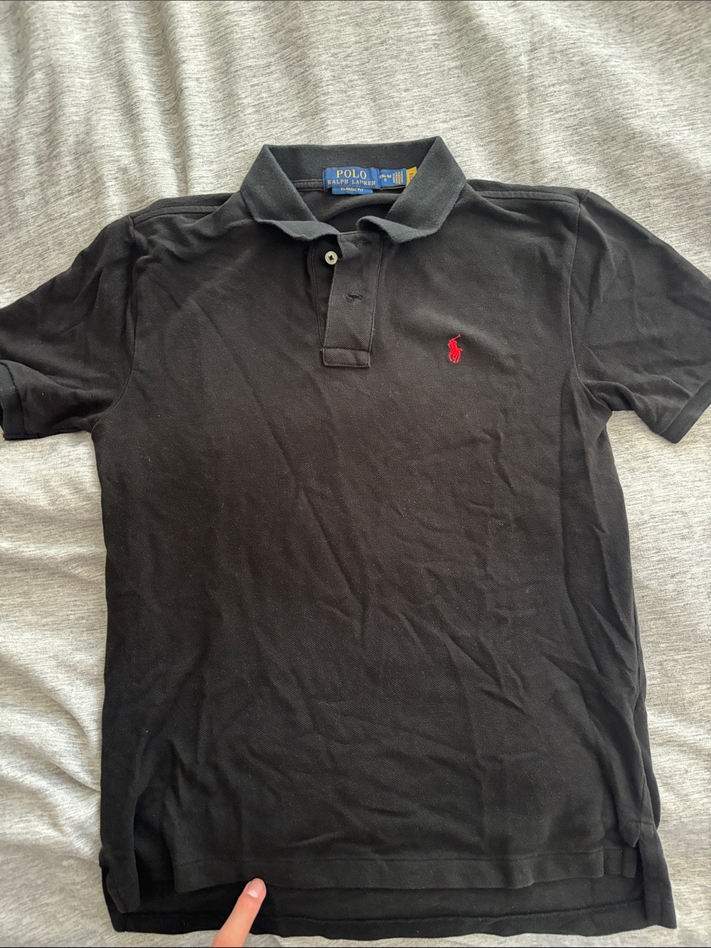 Polo by Ralph Lauren Black Polo with Red Pony Logo